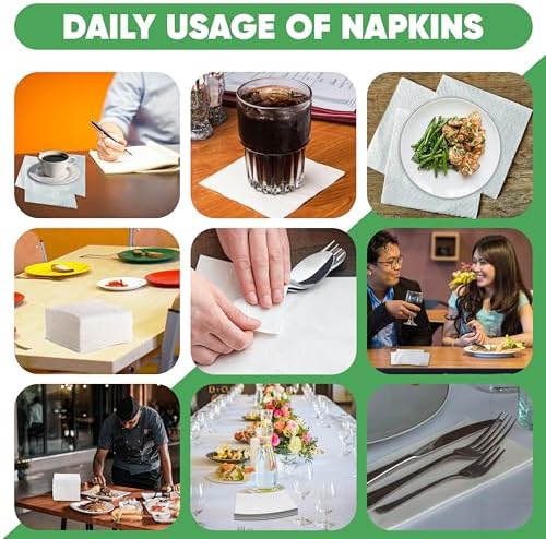Perfect Stix Elegant Lunch Napkin 1 Ply White