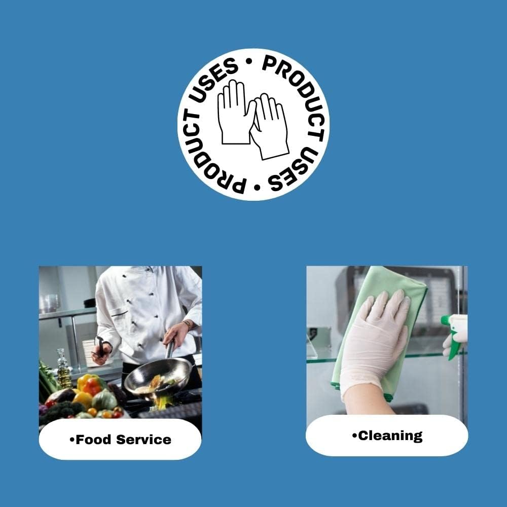 Disposable Food Gloves 2000 Pack Clear X-Large 20 Mil