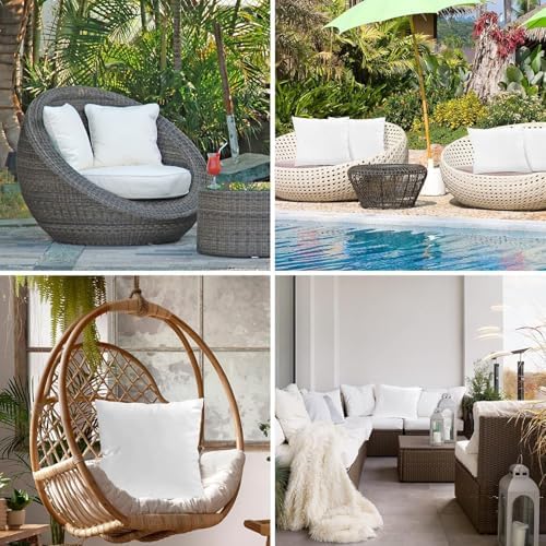 SUPERLELE 18x18 Outdoor Pillow Inserts Set of 6 Waterproof