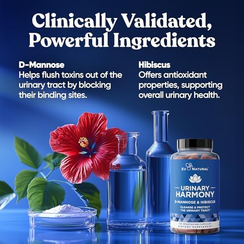 Urinary Harmony D-Mannose Capsules 60 Clinical Strength