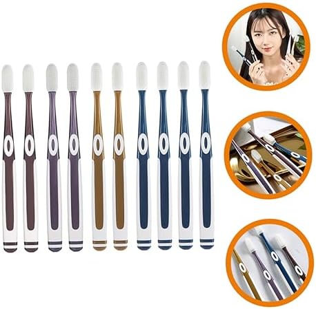 10pcs Soft Nano Toothbrush Heads Set for Sensitive Gums