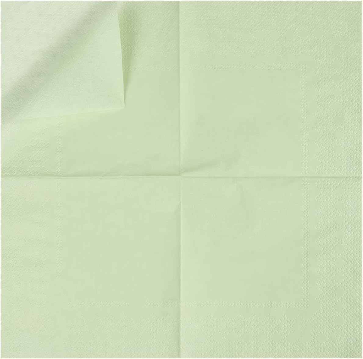 100 Pack 2-Ply Cocktail Napkins 5x5 Inches Sage Green