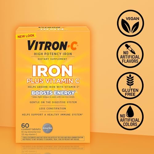 Vitron C Iron Supplement 60 Count