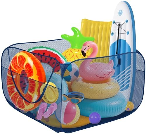 Hahood Pop-up Pool Toy Storage Bin 47x47x31 Inch