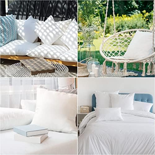 SUPERLELE 18x18 Outdoor Pillow Inserts Set of 6 Waterproof