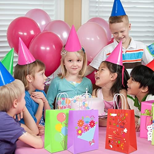 XPCARE 32Pcs Kraft Paper Gift Bags with Handles