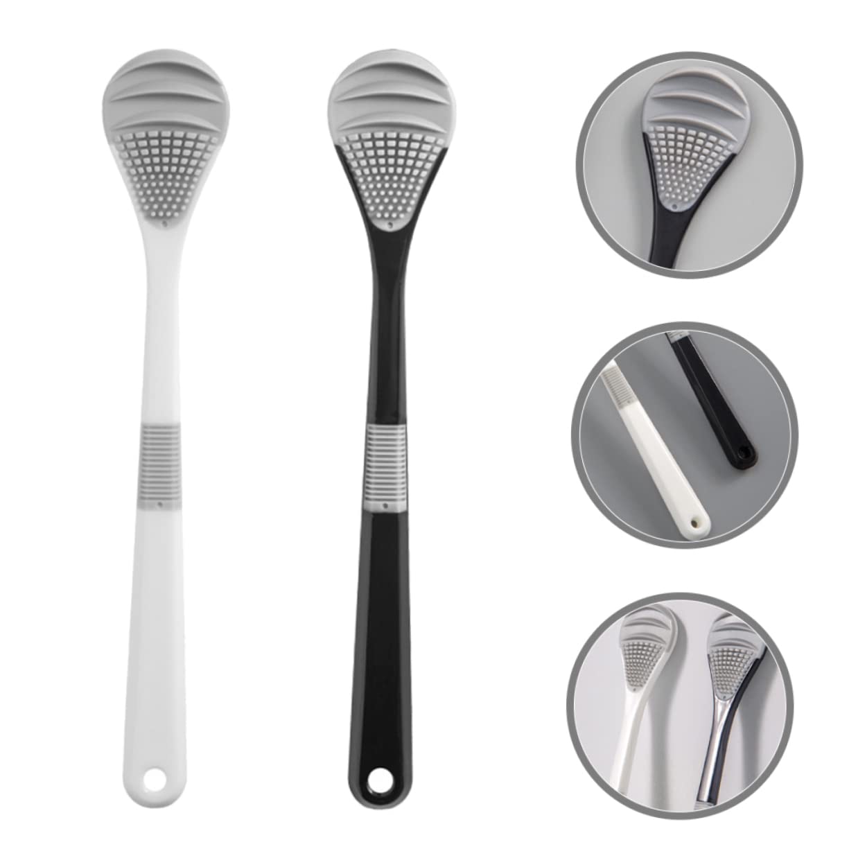 SOESFOUFU Tongue Cleaning Brush Set 2pcs for Adults