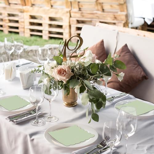 120 Pcs Sage Green Cocktail Napkins