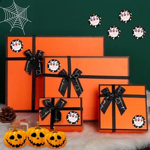 BEISHIDA 60PCS Halloween Round Stickers for Gifts and Parties