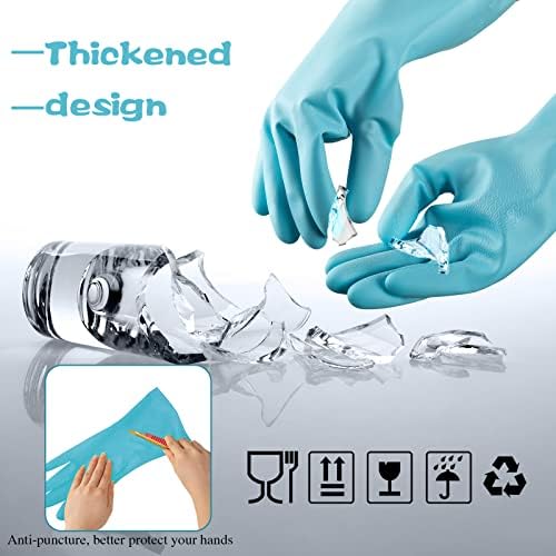 36 Pair Reusable Dishwashing Gloves with Non-Slip Design