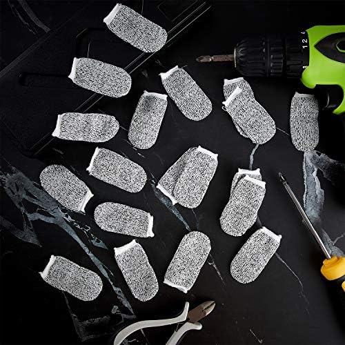 Honoson 40 Piece Cut Resistant Finger Cots for Kitchen and Sculpting