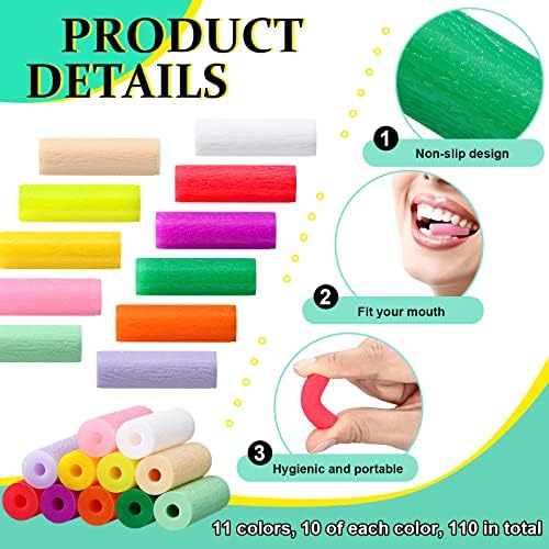 Konohan 110 Pcs Orthodontic Chew Aligner Tray Seater Silicone Chompers