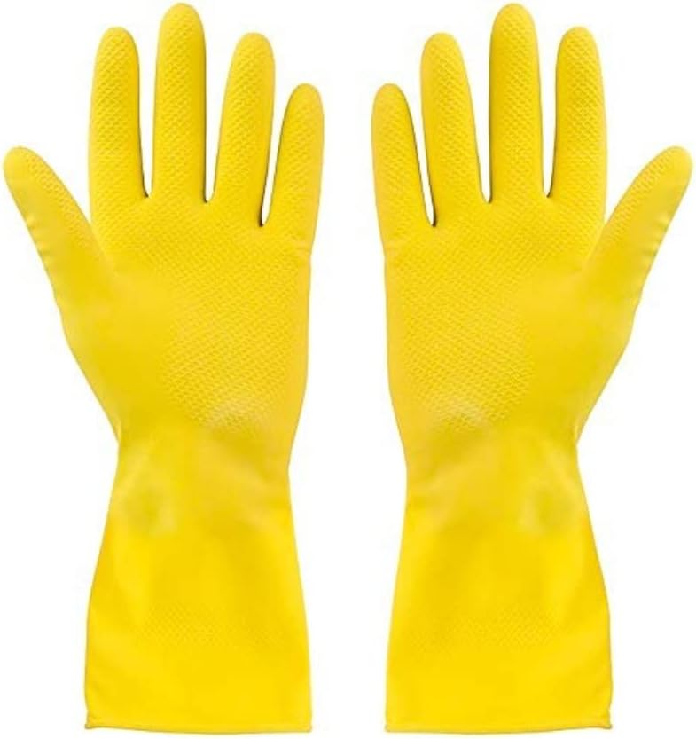 Reusuable Rubber Gloves for Kitchen Cleaning and Pet Care