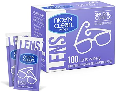 Nice N Clean SmudgeGuard Lens Wipes 100 Pack
