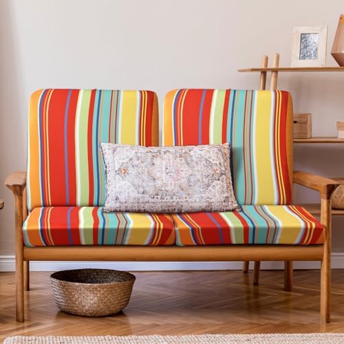 Geyoga 8 Pcs Waterproof Patio Cushion Covers