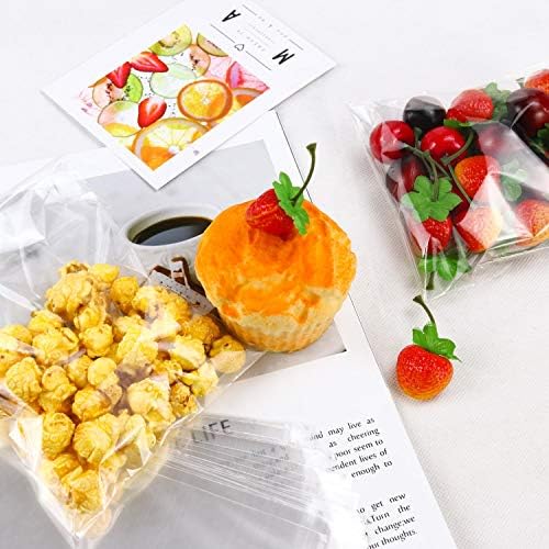 NEOACT 300 PCS 5x7 Clear Resealable Cellophane Bags