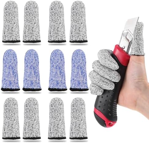 Sibba Cut Resistant Finger Cots 20Pcs Reusable Protector Gloves