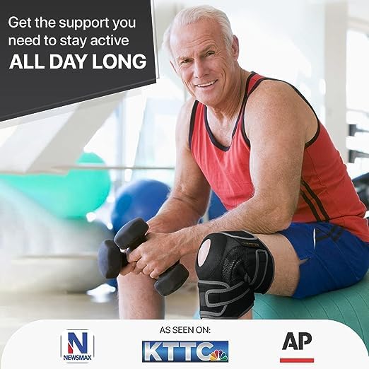 DR BRACE Elite Knee Brace with Side Stabilizers for Maximum Support