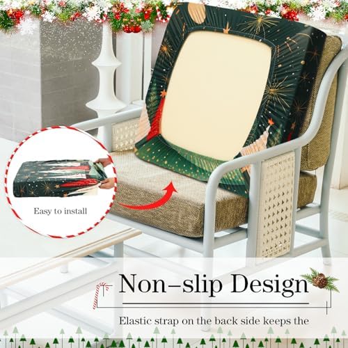 8Pcs Outdoor Cushion Covers Set for Sofa Chair and Patio