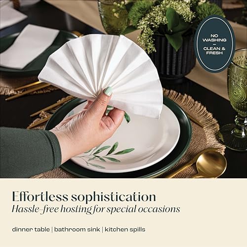 50-Pack Premium Disposable Guest Towels 12 x 17