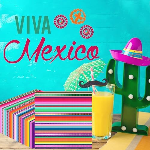 Peony Man 50 Pack Mexican Fiesta Cocktail Napkins