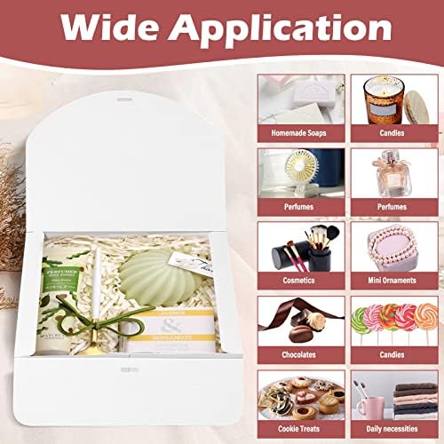 10 PCS Kraft Gift Boxes with Lids for Weddings and Gifts
