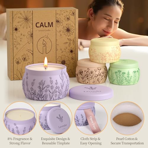 WarmEmbrace Scented Candle Set for Women 4 Pack