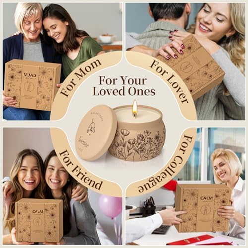 WarmEmbrace Scented Candle Set for Women 4 Pack