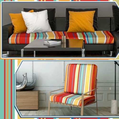 Geyoga 8 Pcs Waterproof Patio Cushion Covers