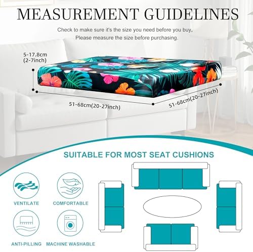 12Pcs Stretch Outdoor Cushion Covers for Sofa and Chairs