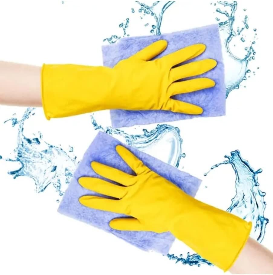 Reusuable Rubber Gloves for Kitchen Cleaning and Pet Care