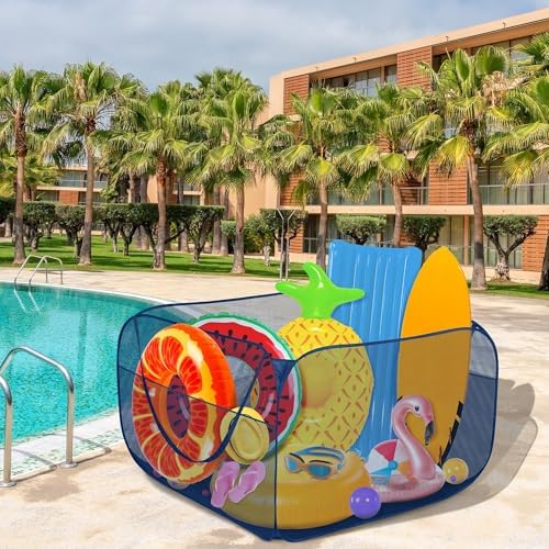 Hahood Pop-up Pool Toy Storage Bin 47x47x31 Inch