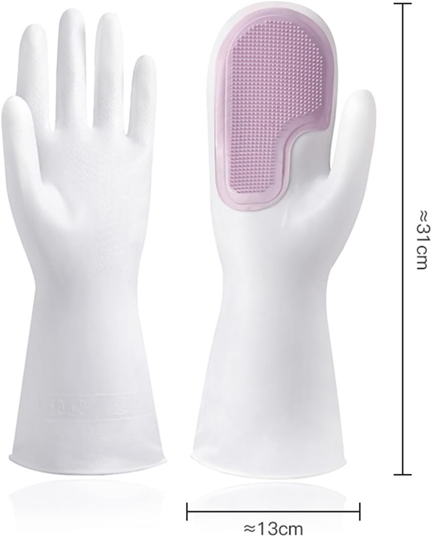 QQLADY PVC Cleaning Gloves Multi Functional