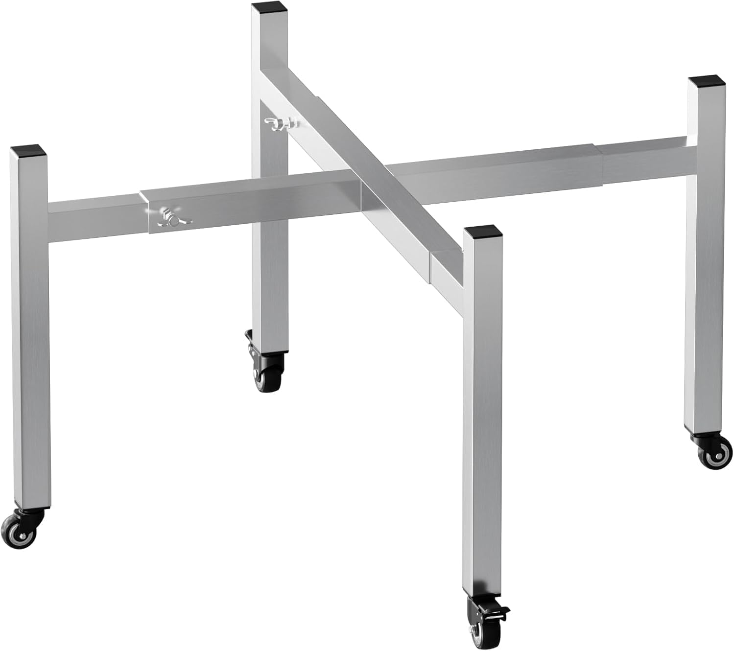 BBQ-PLUS Universal Fire Pit Stand 15-27 Inch with Wheels