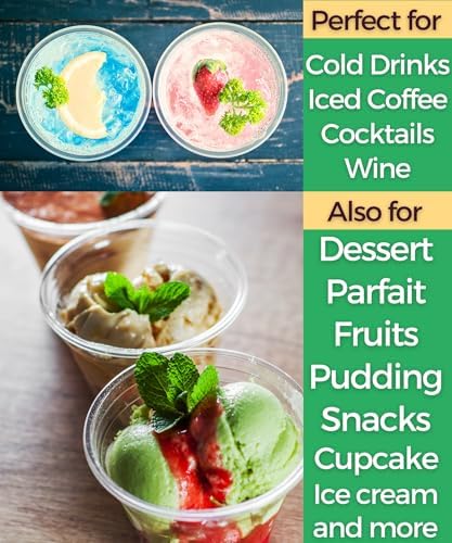 Aatriet 40 Pack 9 Oz Clear Plastic Cups for Parties and Events