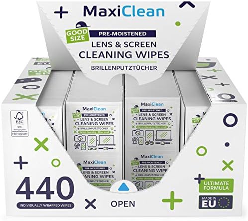 440 Pack Lens Wipes for Eyeglasses and Screens