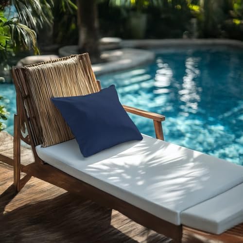 Covers All Sunbrella Outdoor Throw Pillows Pack of 2 Navy Blue 20x20
