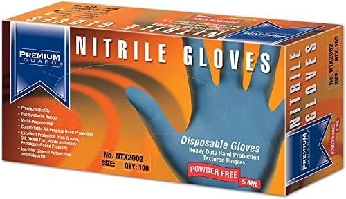 Premium Guard Nitrile Gloves 5 Mil Large Box 100 Count