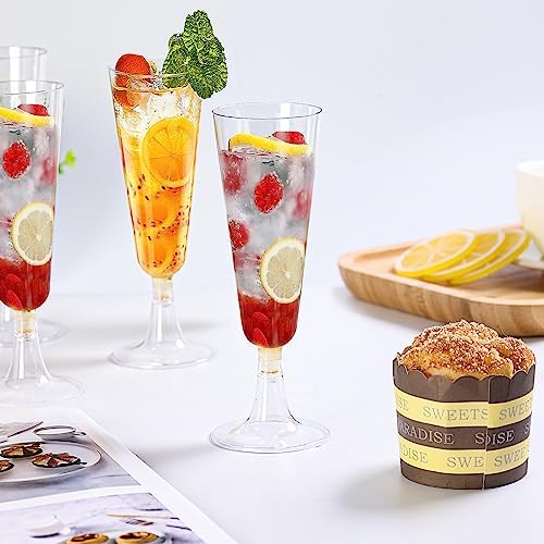 Surehome Plastic Champagne Flutes 20 Pack for Parties