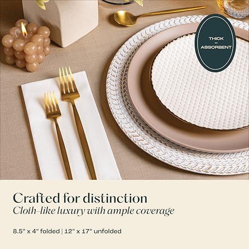 50-Pack Premium Disposable Guest Towels 12 x 17