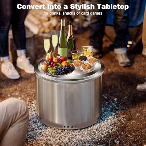 Hipiere 195 Inch Fire Pit Lid for Solo Stove Bonfire 10 20