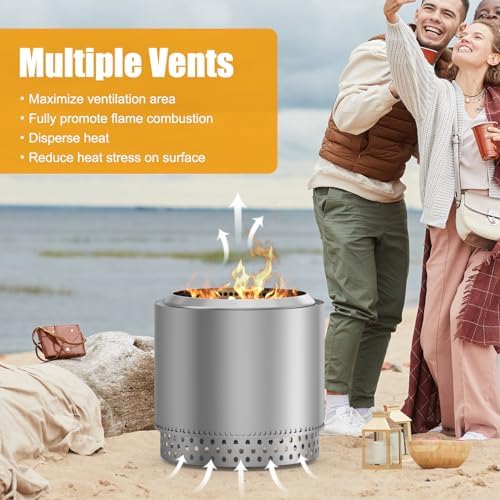 AJinTeby Yukon Fire Pit Stand for Solo Stove 27 Inch