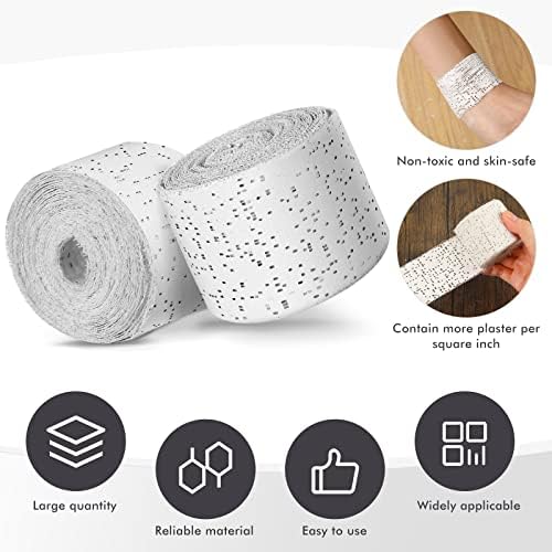 20 Pack Plaster Cloth Gauze Bandage Rolls for Art and Craft Projects