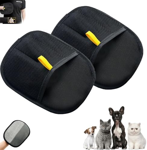 Static Removal Pet Hair Grooming Gloves for Dogs and Cats