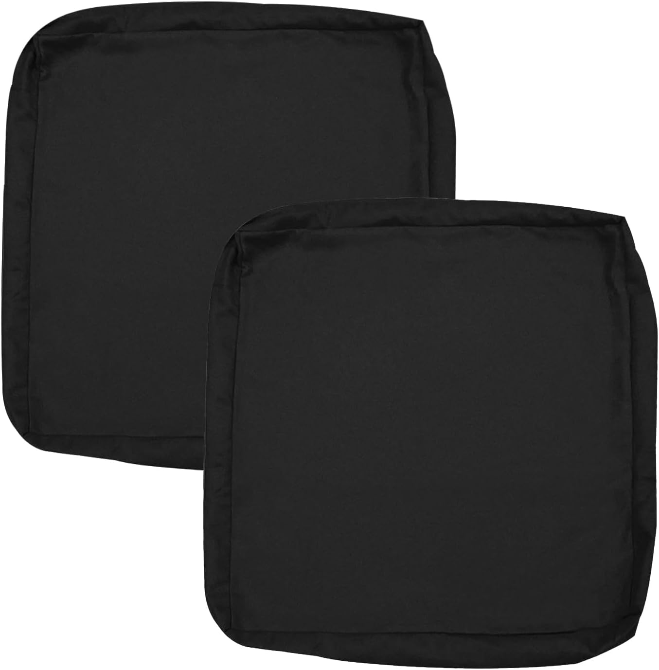 Oslimea Outdoor Cushion Covers 2 Pack Black 25x27x5 Inch