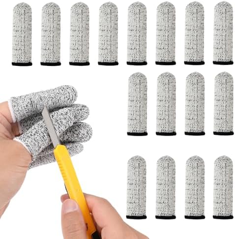 40pcs Reusable Cut Resistant Finger Cots for Kitchen and Work