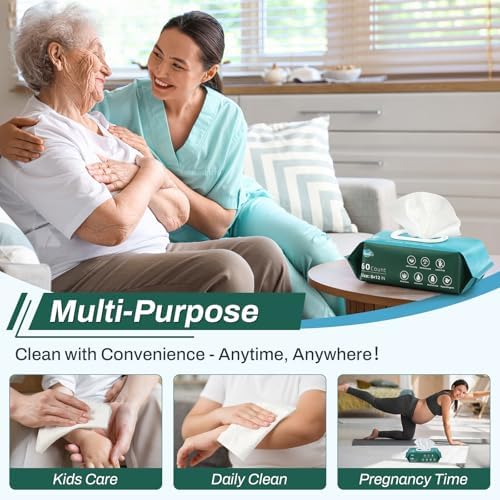 720 Count Extra Large Incontinence Wipes for Adults
