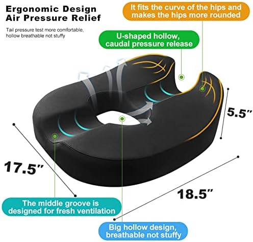 Donut Pillow Coccyx Support Cushion for Tailbone Relief