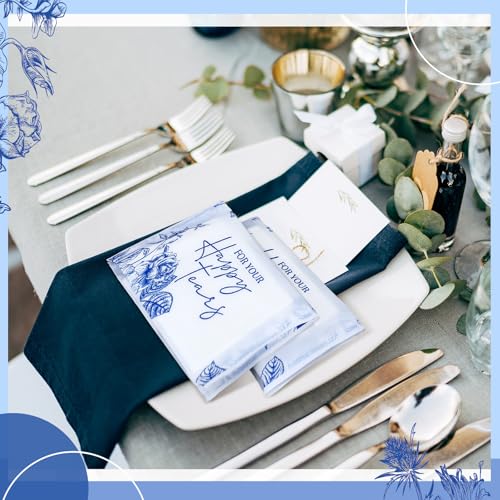Yinder 60 Pack Pocket Tissues for Wedding Guests