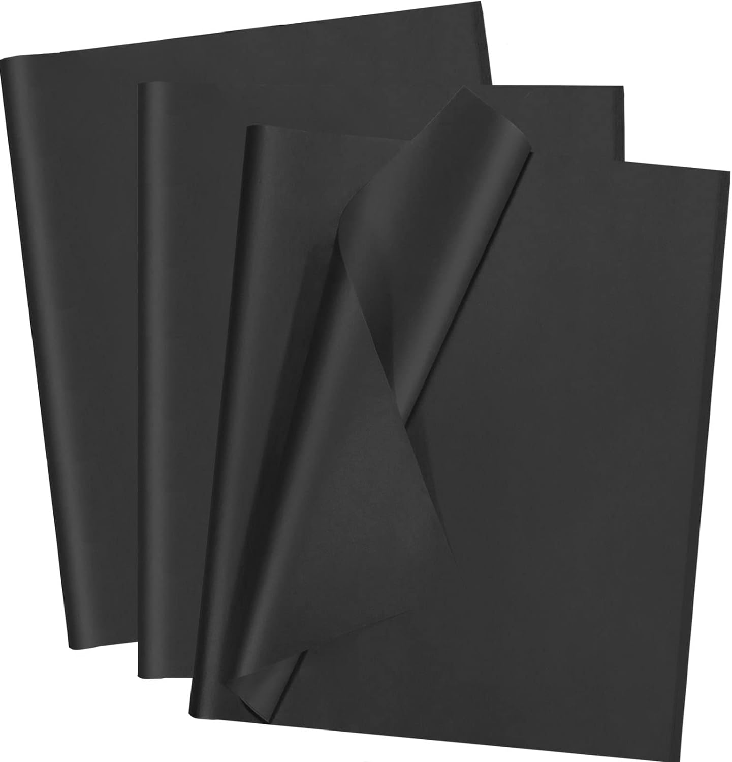 100 Sheets Black Tissue Paper 14x20 Inches for Wrapping and Crafts